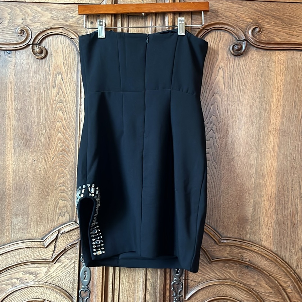 Do+BE Black Strapless Rhinestone - Picture 8 of 14